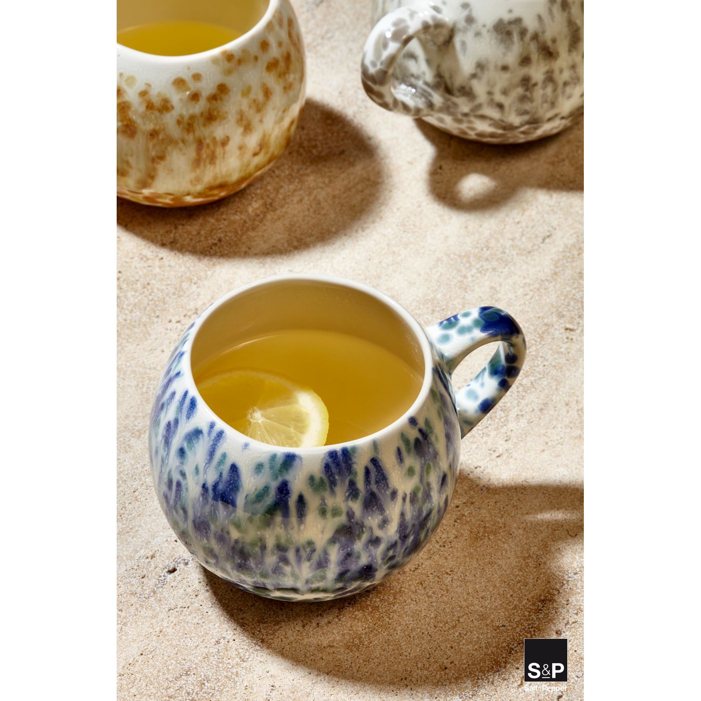 Mug chope Dotted bleu 43cl